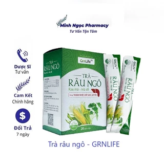 Trà râu ngô GrnLife - Tiện lợi, thanh nhiệt, mát gan, giải độc, lợi tiểu (hộp 20 gói x 10g)