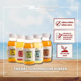 Kombucha Vgreen Hương Chanh Mật Ong, Chanh Leo, Bí Đao, Dừa, Me (Trà Bất Tử) 250ML