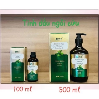 Tinh dầu ngải cứu massage body đả thông kinh lạc chai 100ml/500ml