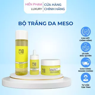 BỘ TRẮNG DA MESO - sáng da, căng bóng RVBLAB của Ý (Toner/ Serum/ Kem dưỡng) - Hiền Phạm Home Luxury