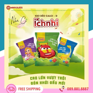 Kẹo dẻo Calci Ích Nhi bổ sung calci, vitamin D cho xương và răng chắc khoẻ