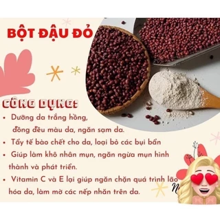 100GR Bột đậu đỏ nguyên chất nhà làm, SẠCH SẼ CHẤT LƯỢNG