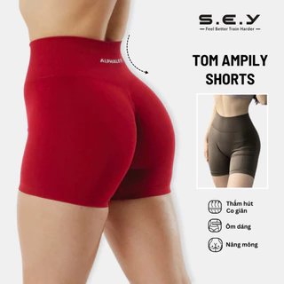 Quần tập gym nữ chất liệu co giãn Tomtiger Alpha Ampily Short thoáng mát ôm dáng nhiều màu