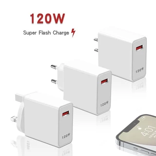 Bộ sạc nhanh 120W cổng USB kèm cáp Type C cho điện thoại Huawei Xiaomi Oppo