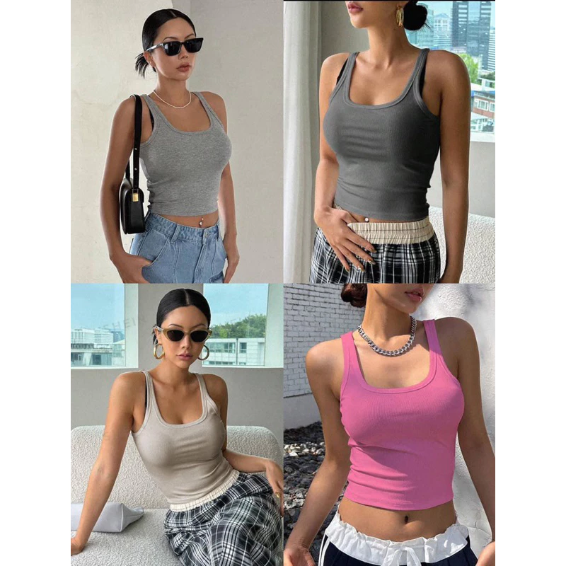 Áo ba lỗ nữ chất siêu co dãn tôn dáng có size S,M