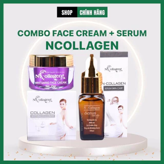 COMBO FACE tím mụn +Serum đen 10ml ncollagen