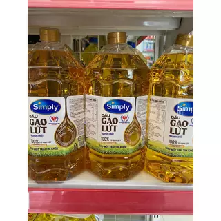 [Chính Hãng] Dầu Simply Gạo Lứt/ Đậu Nành 2L