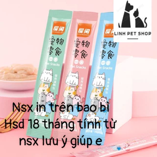 COMBO 100 Thanh Súp thưởng Shizuka cho mèo thanh 15g - Xúc Xích, Thức ăn cho mèo ( Siêu Rẻ )