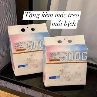 Khăn giấy lau đa năng , khăn mặt dùng 1 lần Geklin gói 150 tờ ( tặng kèm móc treo )