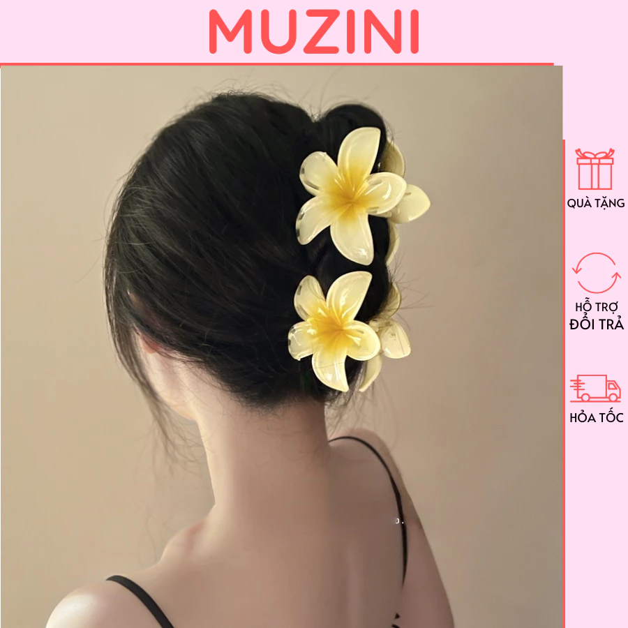 Kẹp tóc Hình Bông Hoa Xinh Xắn màu kẹo thời trang Hàn Quốc cho nữ Muzini KT01