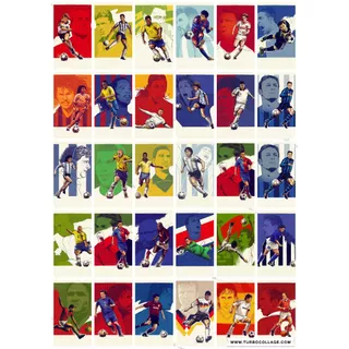 Bộ 60 hình dán sticker Cầu thủ bóng đá thế giới, hình dán bóng đá Man Utd, Chelsea, Liverpool