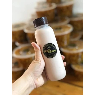 Chai Nhựa 330ml tròn cao Cổ Rộng fi38 - Chai Nhựa Pet Đựng Trà Sữa 330ml Kèm Nắp Có Seal