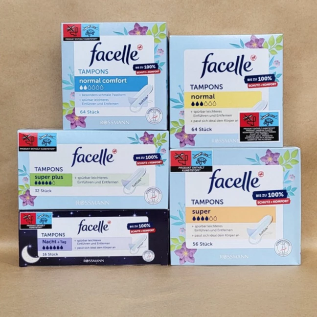 Tampon FaceLLe không cần đẩy ( ĐỨC ) hộp lớn