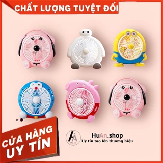 Quạt điện mini hình thú - Quạt để bàn siêu đáng yêu phù hợp để ở giường ngủ, văn phòng cực mát