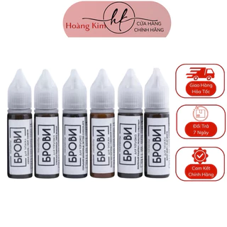 Mực Brovi Nga chính hãng 5ml -full15ml