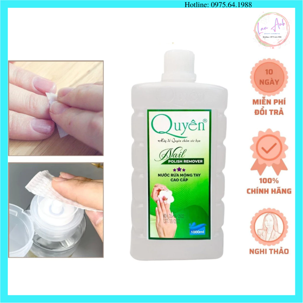 Nước Rửa Sơn Móng Tay Cao Cấp QUYÊN Polish Remover