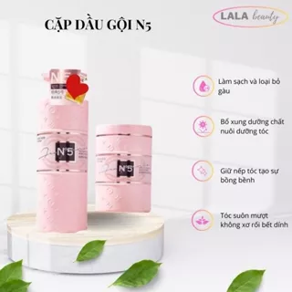 Cặp Dầu Gội - Dầu Xả  Mềm Mượt  Tóc, Phục Hồi Hư Tổn 800ml Hương Nước Hoa Thơm Lâu No5