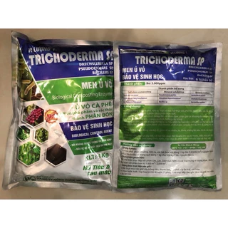 nấm đối kháng Trichoderma gói 1kg- dòng cao cấp dùng ủ phân chuồng, rác , tưới gốc cây cấy nấm có lợi cho đất trồng