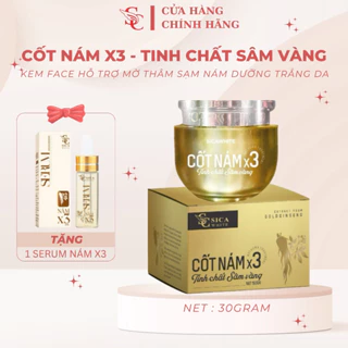 KEM CỐT NÁM X3 TINH CHẤT SICA WHITE 30G, TẶNG KÈM SERUM CỐT NÁM 5ML, HỖ TRỢ PHỤC H