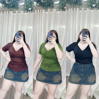 [Bigsize-hình thật] Áo xoắn nhũ ánh kim bigsize 60-90kg By Linh Nguyễn