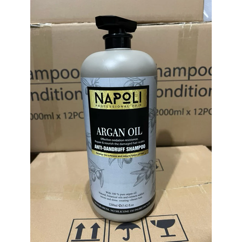 dầu gội can 2 lít napoli argan đậm đặc mượt phục hồi tóc hiệu quả tiếp kiệm chí phí