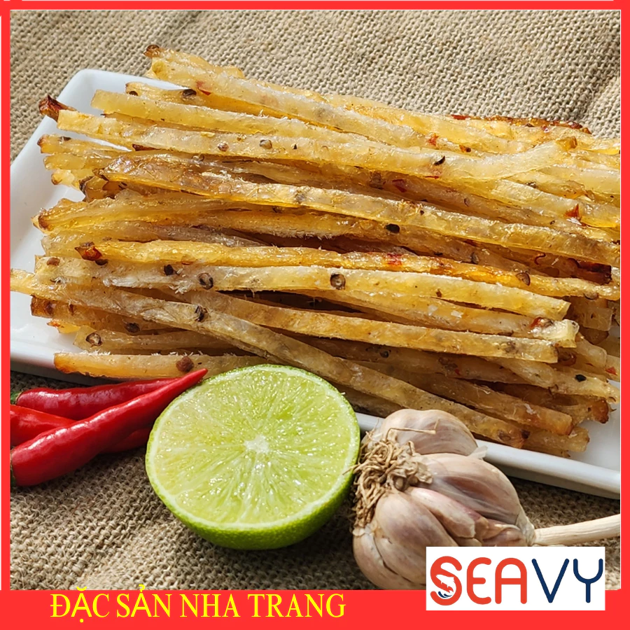 Cá bống cắt nướng tẩm gia vị hộp 200 gram dai ngon Đặc sản Nha Trang món ăn vặt yêu thích
