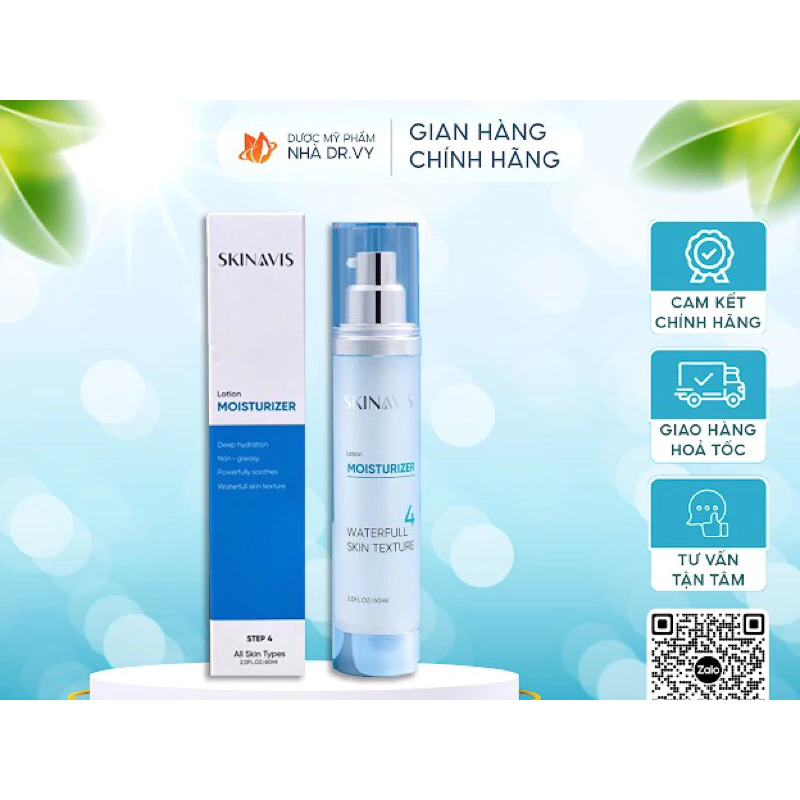 Lotion Dưỡng ẩm cho da dầu mụn, phục hồi da Skinavis Moisturizer