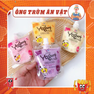 Túi Nước Sữa Chua Trái Cây Yogurt 4 Vị, Sữa Chua Uống Giải Nhiệt, đồ ăn vặt, Bà Tuyết Diamond