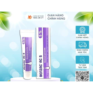 Kem Giảm Mụn Benzac AC 5% (15g) - Chính Hãng