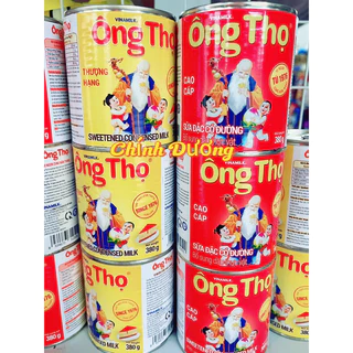 Sữa ông thọ trắng và đỏ lon sắt 380g