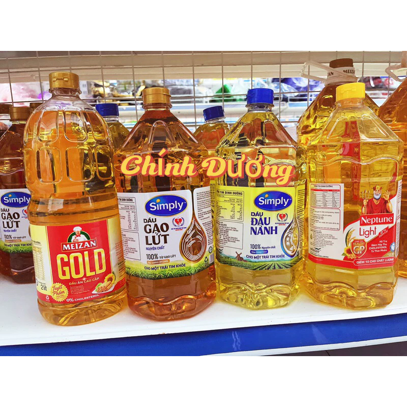 Dầu ăn simply,Nepture,Meizan Gold chai 2L