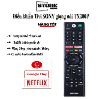 Điều Khiển Tivi SONY  giọng nói TX200P có video hướng dẫn kết nối với tivi-Hàng chất lượng tốt