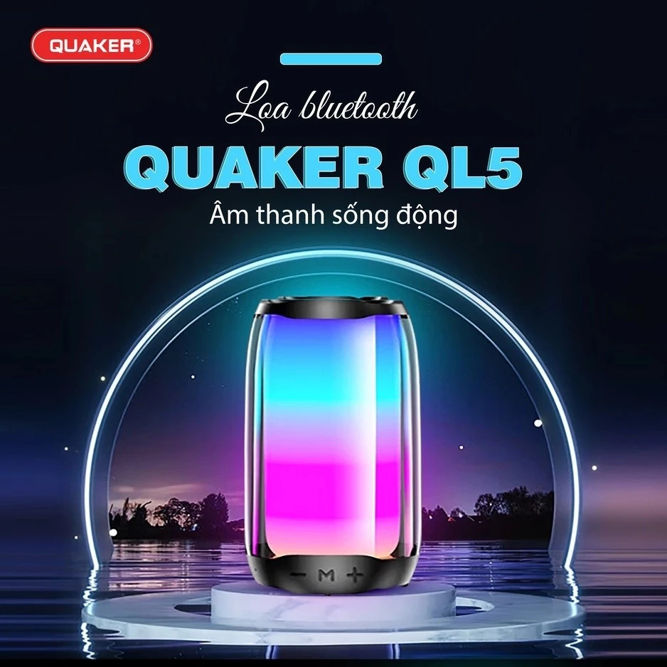 Loa bluetooth không dây  mini cầm tay công suất lớn, âm thanh hay, led nháy theo nhạc- Linkeetech