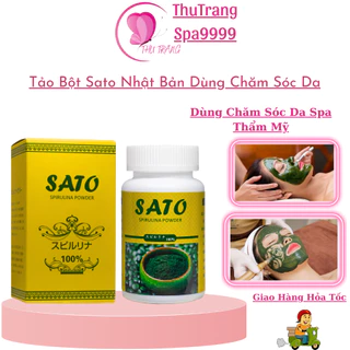 Tảo Bột SaTo Nhật Bản Tảo Dùng Cấy Nano | Trắng Da Đẹp Da Mờ Thâm Nám Hộp 100g