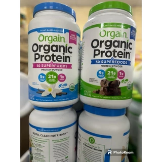 1.22ky Orgain Protein organic - Sữa hữu cơ thực vật SuperFood Protein powder, Vanilla Bean Vegan, Non GMO