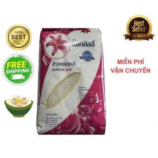 GẠO THÁI LILY FLOWER - TÚI 10KG DẺO CƠM KHÔNG PHA TRỘN