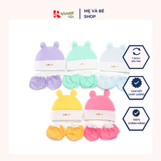 Sét Mũ Nón + Vớ Sơ Sinh Cotton Co Dãn, Bộ Nón Đủ Màu Tai Thỏ Và Nón Gút 100% Cotton, Giúp Giữ Ấm,