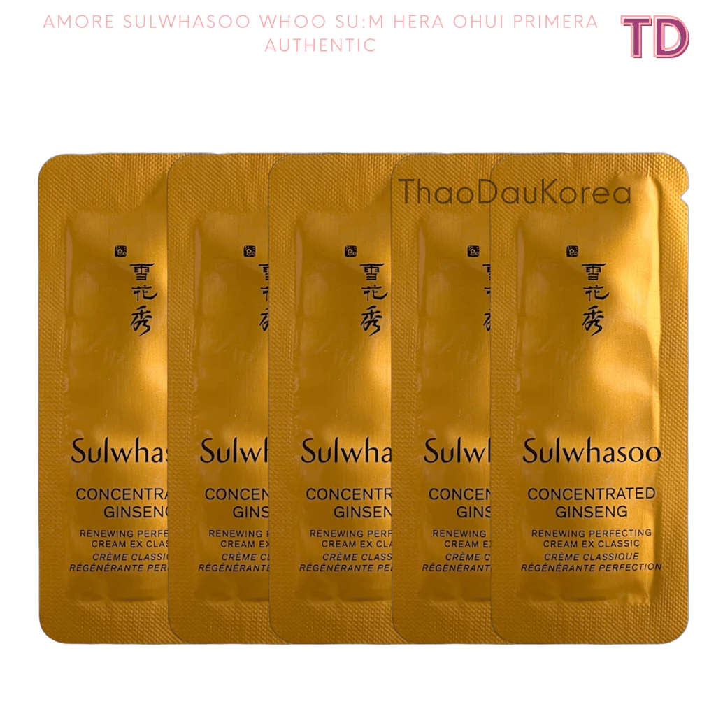 12g Sample Kem dưỡng nhân sâm chống lão hóa Sulwhasoo Concentrated Ginseng Renewing Perfecting Cream 1Ml