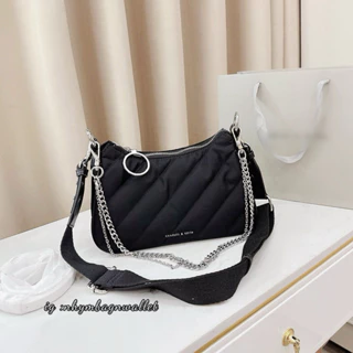 𝒏𝒉𝒚𝒎𝒃𝒂𝒈𝒏𝒘𝒂𝒍𝒍𝒆𝒕👜 Túi đeo vai nylon kèm quai xích rủ 22cm