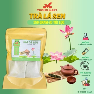 Trà lá sen 150 Gram ( 30 túi lọc x5g) (hỗ trợ detox giữ dáng, đẹp da, ngủ ngon, thanh nhiệt, đốt cháy mỡ thừa) Thương hi