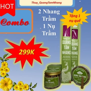 Combo 2 Nhang trầm, 1 nụ Trầm, tặng 1 nụ quế