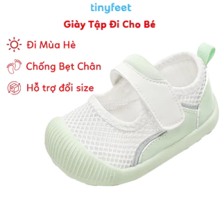 Giày Tập Đi Cho Bé Mẫu Mới 2024 Đế Mềm Chống Trượt Có Quai Dán TINYFEET WJ03 Giày Cho Bé Trai Bé Gái Từ 1 Tuổi 2 Tuổi