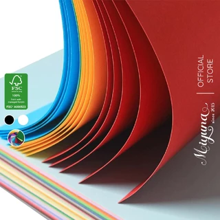 10 Tờ Giấy Bìa Màu MIYUNA 160gsm - A4 A3 - Giấy Châu Âu dùng làm thủ công, Thick Multicolor Malmero Paper Fold Craft DIY