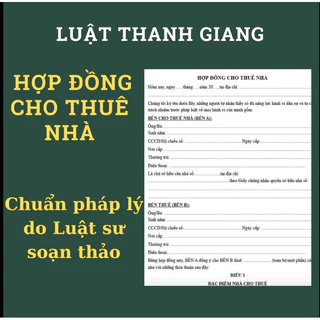 Bộ 02 mẫu Hợp đồng cho thuê nhà chuẩn pháp lý + Hỗ trợ tư vấn hoàn thiện hợp đồng MIỄN PHÍ