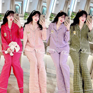 Đồ bộ pijama lụa đũi mềm mịn 💯 Ảnh thật