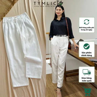 Quần Baggy Kiểu Dáng Thụng Màu Trắng Thanh Lịch Q404 TYMLIC