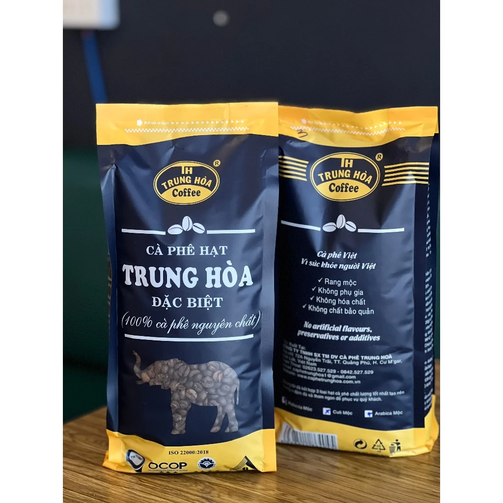 Cà Phê Pha Máy Nguyên Chất Hạt Số 3  1 kg - Trung Hoà Coffee