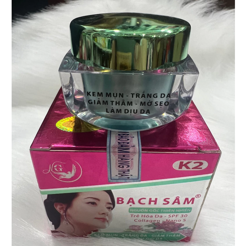 Kem Bạch Sâm Mụn - Trắng Da - Giảm Thâm - Mờ Sẹo - Làm Dịu Da 18g (K2)