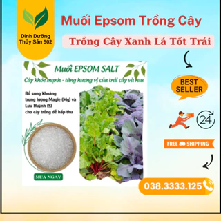 Muối Epsom Trồng Cây Nguyên Chất Chuyên Dùng Trong Nông Nghiệp. Hàng nhập khẩu loại 1, hạt to nguyên chất (1kg)