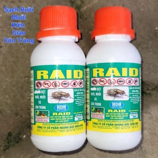 Lọ 50ml raid dung dịch phun ruồi muỗi và côn trùng